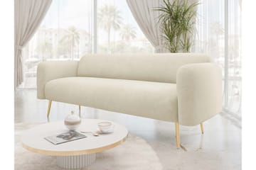 Alros Soffa 3-sits - Beige - Möbler - Soffa - Sammetssoffa