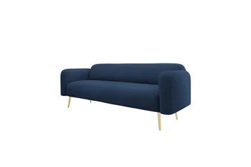 Alros Soffa 3-sits - Marinblå - Möbler - Soffa - Sammetssoffa