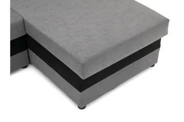Alvared Soffa Dubbeldivan 4-sits - Mörkgrå - Möbler - Soffa - Bäddsoffa