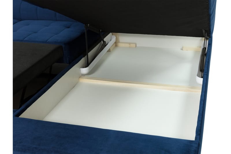 Amshyttan Bäddsoffa m. Schäslong 3-sits - Grå/Grön - Möbler - Soffa - Bäddsoffa