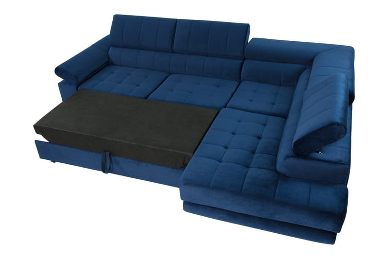 Amshyttan Bäddsoffa m. Schäslong 3-sits - Grå/Grön - Möbler - Soffa - Bäddsoffa