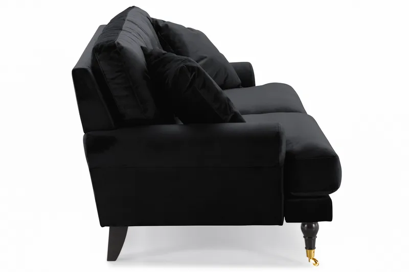 Andrew 2-sits Sammetssoffa - Svart - Möbler - Soffa - Sammetssoffa