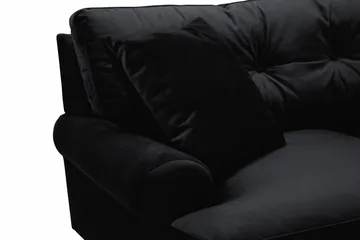 Andrew 2-sits Sammetssoffa - Svart - Möbler - Soffa - Sammetssoffa