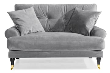 Andrew Howardsoffa 142 cm med Hjul i Manchestertyg - Turkos - Möbler - Soffa - Howardsoffor
