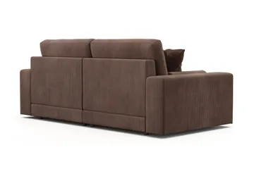 Arken Lyx 3-sits Djup Soffa i Manchester - Brun - Möbler - Soffa - 3 sits soffa