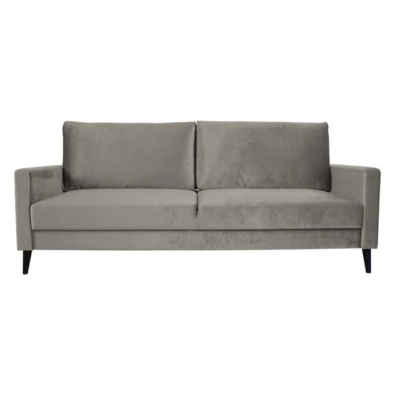 Bäddsoffa Anna med förvaringslåda sammet - beige - Möbler - Soffa - Bäddsoffa