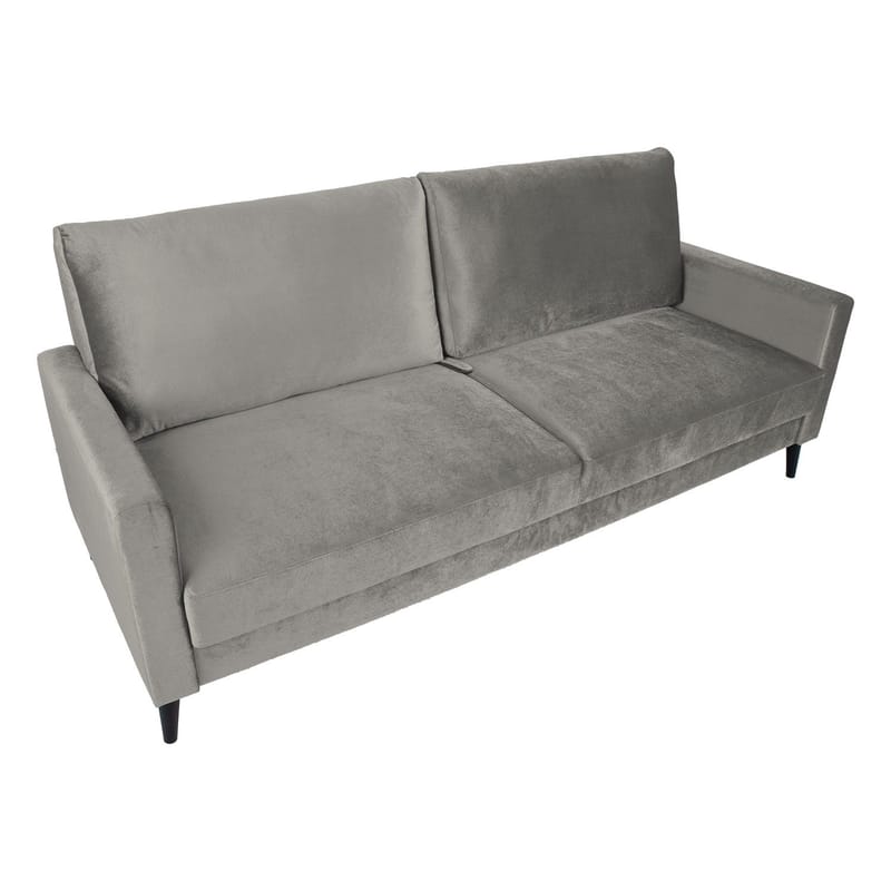 Bäddsoffa Anna med förvaringslåda sammet - beige - Möbler - Soffa - Bäddsoffa