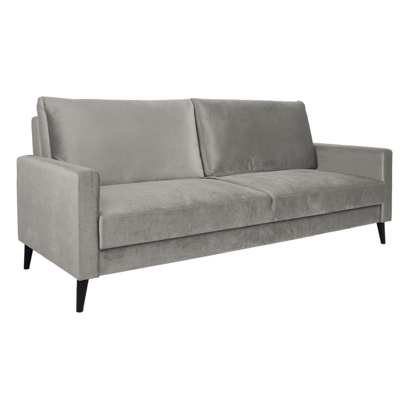 Bäddsoffa Anna med förvaringslåda sammet - beige - Möbler - Soffa - Bäddsoffa