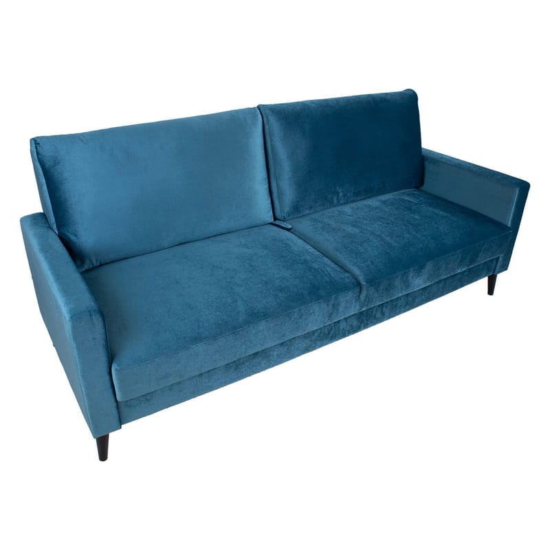 Bäddsoffa Anna med förvaringslåda sammet - blågrön - Möbler - Soffa - Bäddsoffa