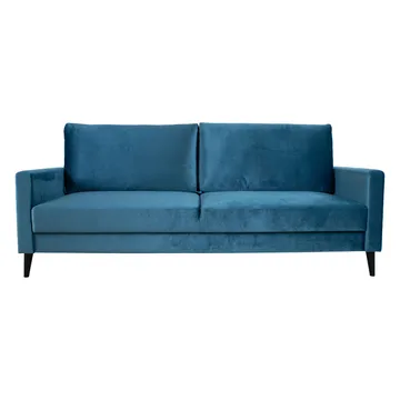 Bäddsoffa Anna med förvaringslåda sammet - blågrön - Möbler - Soffa - Bäddsoffa