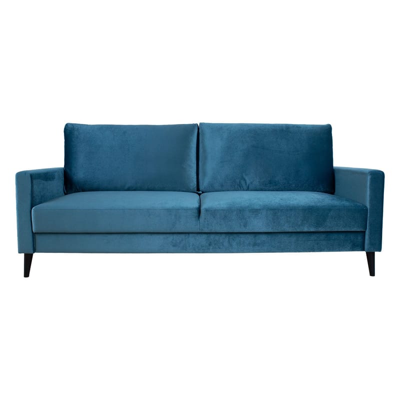 Bäddsoffa Anna med förvaringslåda sammet - blågrön - Möbler - Soffa - Bäddsoffa