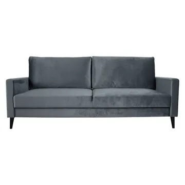 Bäddsoffa Anna med förvaringslåda sammet - grå - Möbler - Soffa - Bäddsoffa