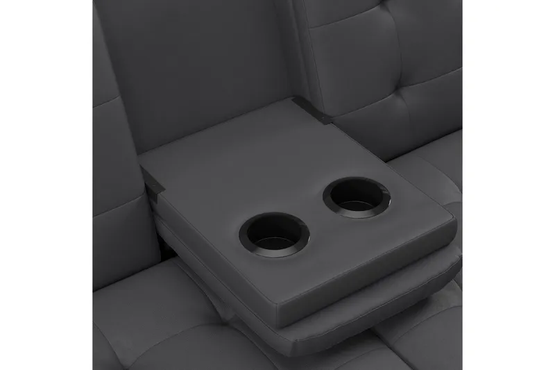 Bäddsoffa Maine Grå PU - Grå PU - Möbler - Soffa - Bäddsoffa