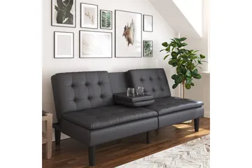 Bäddsoffa Maine Grå PU - Grå PU - Möbler - Soffa - Bäddsoffa