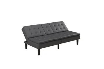Bäddsoffa Maine Grå PU - Grå PU - Möbler - Soffa - Bäddsoffa