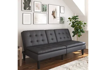 Bäddsoffa Maine Grå PU - Grå PU - Möbler - Soffa - Bäddsoffa