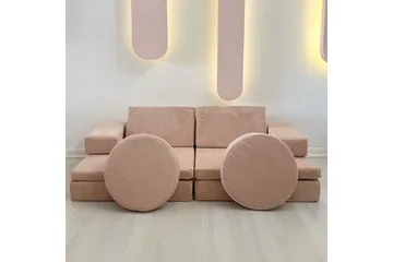 Deliones Bäddsoffa - Rosa - Möbler - Soffa - Bäddsoffa - Bäddsoffa 2 sits