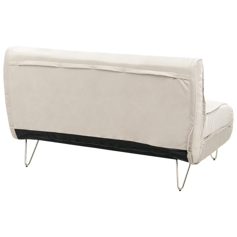 2-sits soffa Vestfold - Beige, guld - Möbler - Soffa - Bäddsoffa