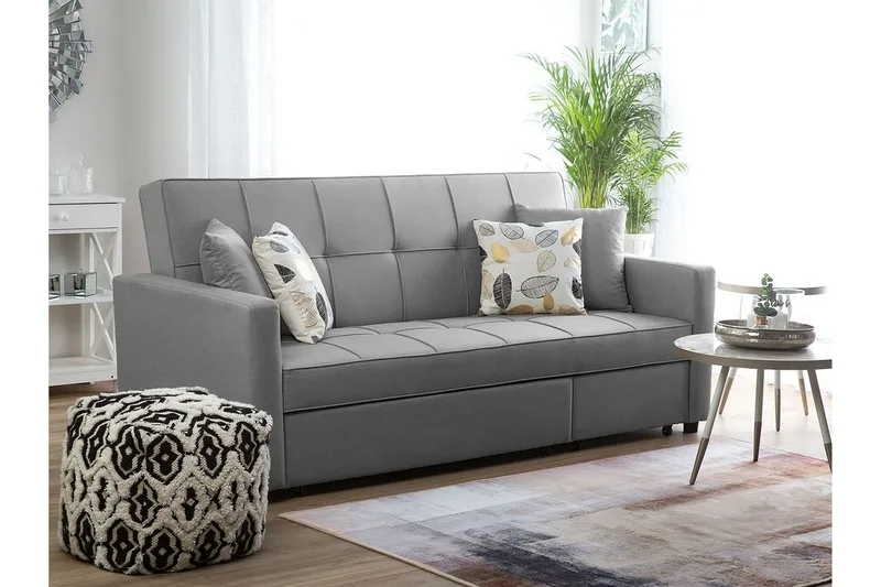 Glomma Bäddsoffa 207 cm - Grå - Möbler - Soffa - Bäddsoffa - Bäddsoffa 3 sits