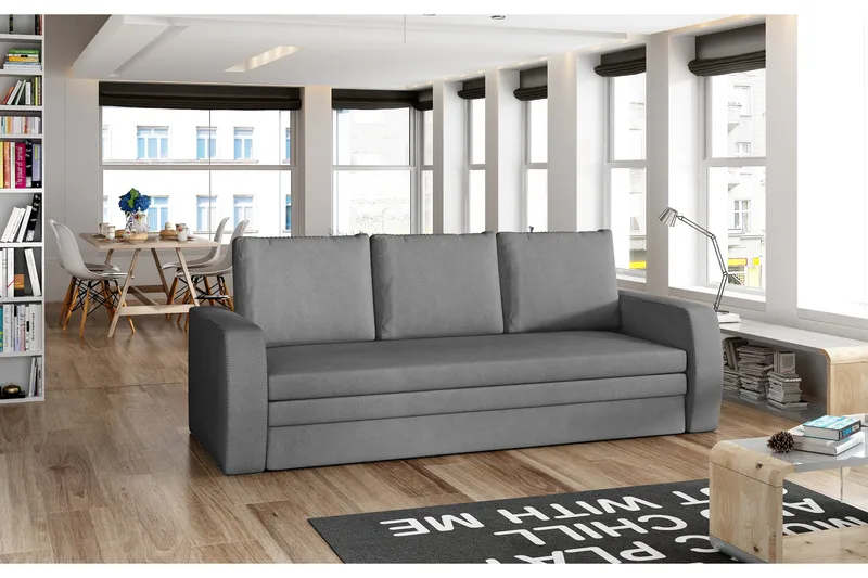 Lerma Bäddsoffa - Grå - Möbler - Soffa - Bäddsoffa - Bäddsoffa 3 sits