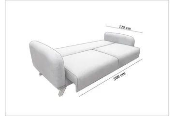 Malkiat Bäddsoffa - Grå - Möbler - Soffa - Bäddsoffa - Bäddsoffa 3 sits