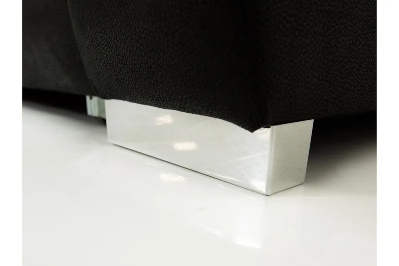 3-sits Hörnbäddsoffa Cerys Mini - Läder/Rosa - Möbler - Soffa - Bäddsoffa