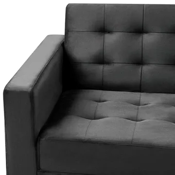 3-sits soffa Aberdeen - Svart, guld/Sammet - Möbler - Soffa - Bäddsoffa