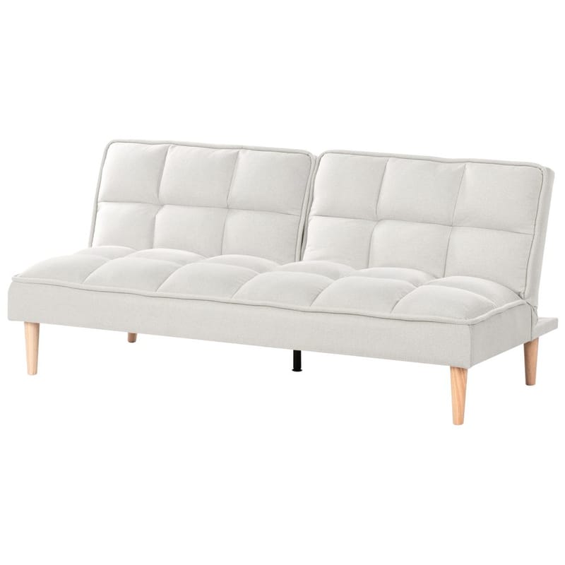 3-sits soffa Siljan - Vit, ljust trä - Möbler - Soffa - Bäddsoffa