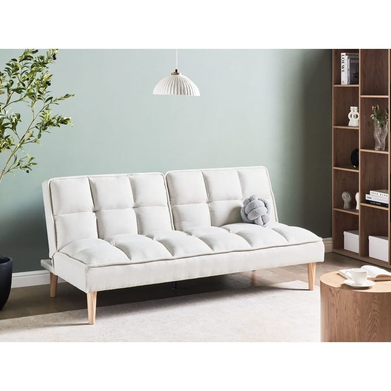 3-sits soffa Siljan - Vit, ljust trä - M öbler - Soffa - Bäddsoffa