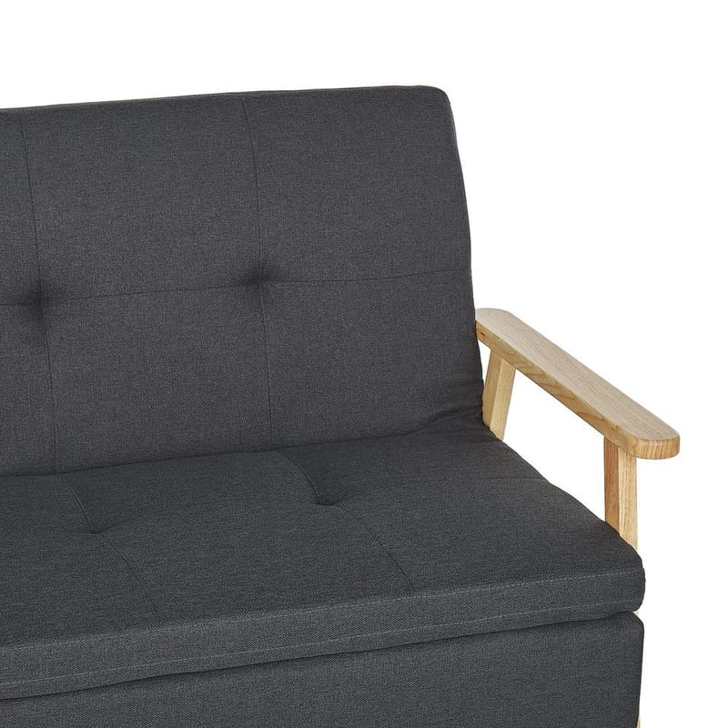 3-sits soffa Tjorn - Mörkgrå, ljust trä - Möbler - Soffa - Bäddsoffa