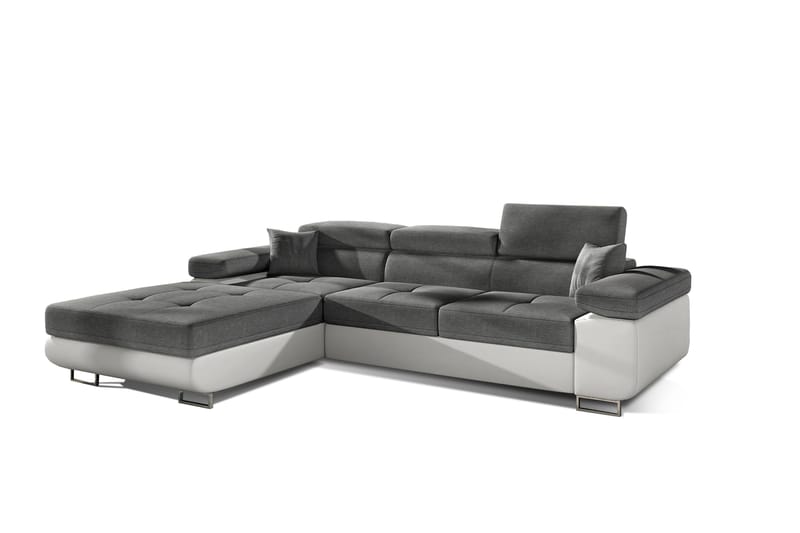 Klinka Bäddsoffa med Divan Vänster - Grå/Vit - Möbler - Soffa - Bäddsoffa - Bäddsoffa divan