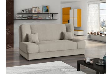 Abron 3-sits Fällbar Bäddsoffa med Förvaring i Bouclé - Beige - Möbler - Soffa - Bäddsoffa