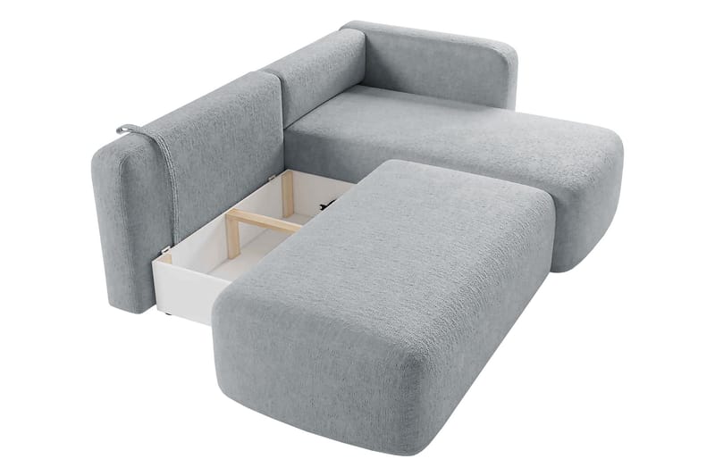Afir Bäddsoffa m. Divan 2-sits - Beige/Vit - Möbler - Soffa - Bäddsoffa
