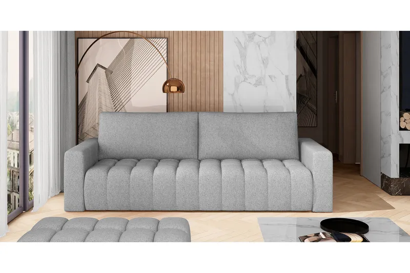 Alazaro 3-sits Bäddsoffa - Grå - Möbler - Soffa - Bäddsoffa