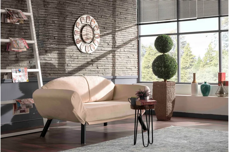 Albertina Bäddsoffa 2-sits - Beige - Möbler - Soffa - Bäddsoffa