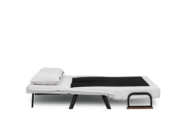 Alfredton 2-sits Bäddbar Fällbar Bäddsoffa i Boucle med Metallben - Vit - Möbler - Soffa - Bäddsoffa