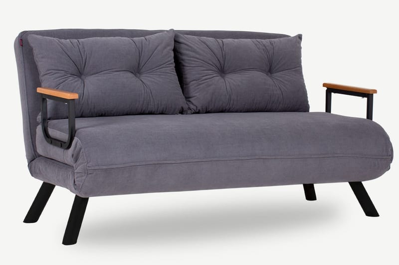 Alfredton Bäddsoffa 2-sits 120x185 - Grå - Möbler - Soffa - Bäddsoffa
