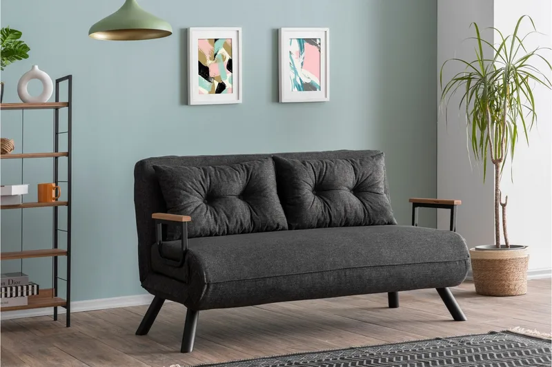 Alfredton Bäddsoffa, Mörkgrå