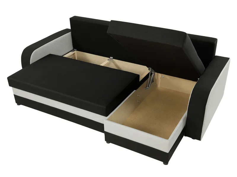 Alvared 3-sits Bäddsoffa divan vänster med förvaring - brun - Möbler - Soffa - Bäddsoffa