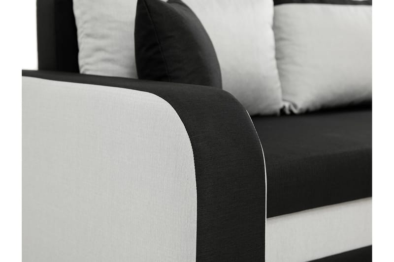Alvared 3-sits Hörnbäddsoffa Universal - Grå/Röd - Möbler - Soffa - Bäddsoffa