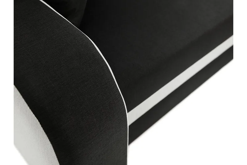 Alvared 3-sits Hörnbäddsoffa Universal - Svart/Grå - Möbler - Soffa - Bäddsoffa