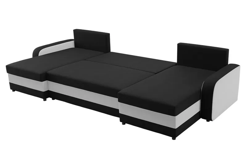 Alvared 4-sits Bäddsoffa med Dubbeldivan med Förvaring - Sammet/Brun/Beige - Möbler - Soffa - Bäddsoffa