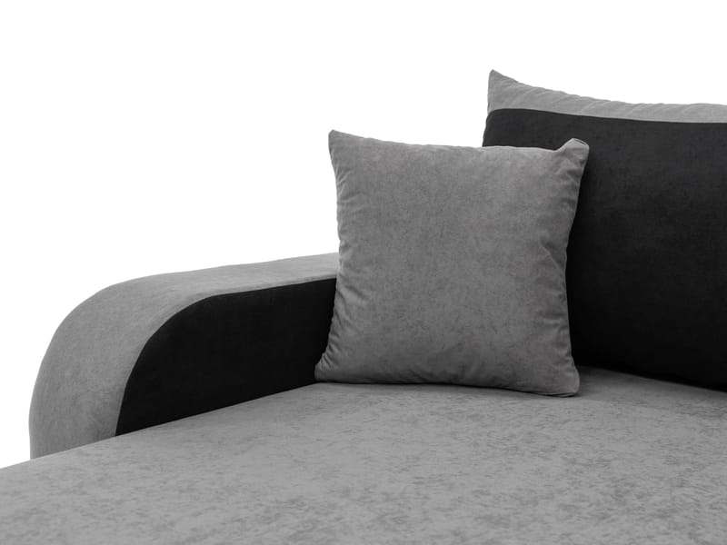 Alvared U-formad 5-sits Bäddsoffa med förvaring - Grå - Möbler - Soffa - Bäddsoffa