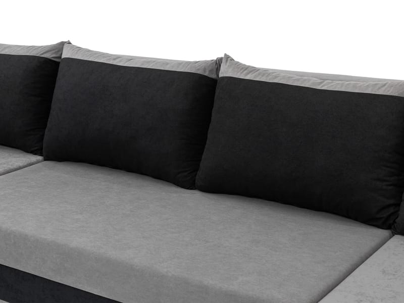 Alvared U-formad 5-sits Bäddsoffa med förvaring - Ljusbeige - Möbler - Soffa - Bäddsoffa