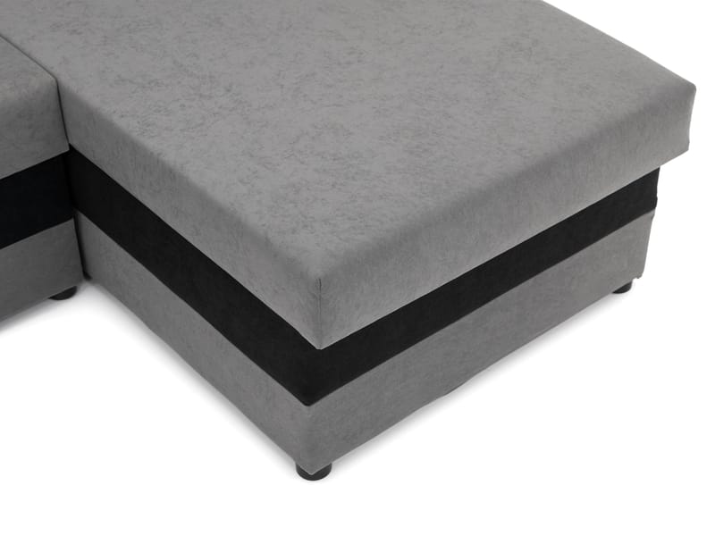 Alvared U-formad 5-sits Bäddsoffa med förvaring - Mörkbrun - Möbler - Soffa - Bäddsoffa