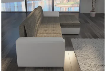 Amerikana Hörnbäddsoffa med Divan - Svart - Möbler - Soffa - Bäddsoffa