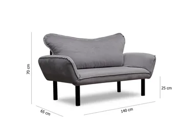 Annabelle Bäddsoffa 2-sits - Grå - Möbler - Soffa - Bäddsoffa