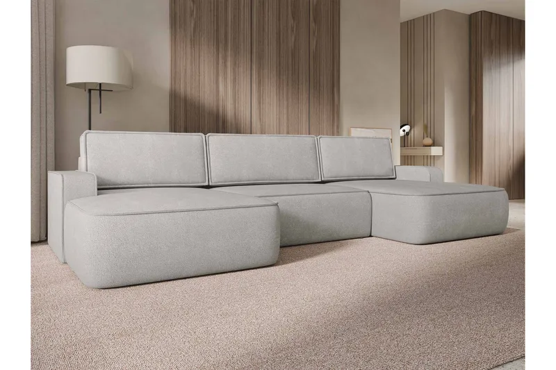 Avignon Bäddsoffa Dubbeldivan 5-sits - Grå - Möbler - Soffa - Bäddsoffa