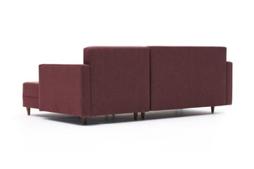 Aydama Bäddsoffa m. Divan 4-sits 192x135 - Röd - Möbler - Soffa - Bäddsoffa