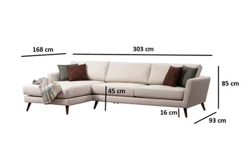 Gajanejos Divansoffa - Beige - Möbler - Soffa - Bäddsoffa - Bäddsoffa divan
